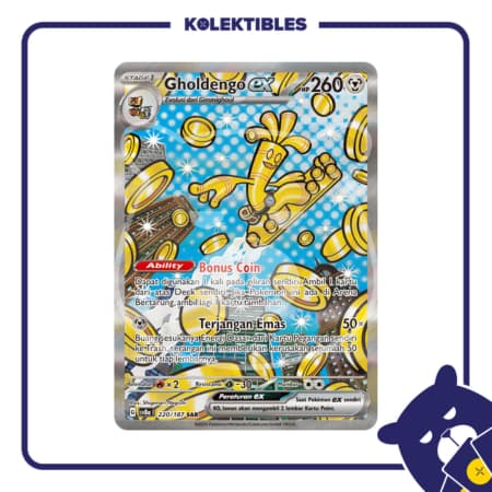 Pokemon Indonesia - SV8a 220/187 SAR - Gholdengo EX