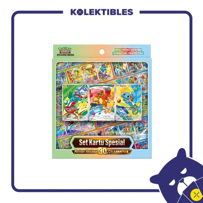 (Batch 2) Pokemon Indonesia – Set Kartu Spesial Partner Pertama – 30th Celebration