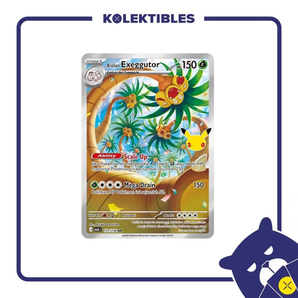 Pokemon Indonesia - MA6 131/130 AR - Alolan Exeggutor 01/004/02/11/113