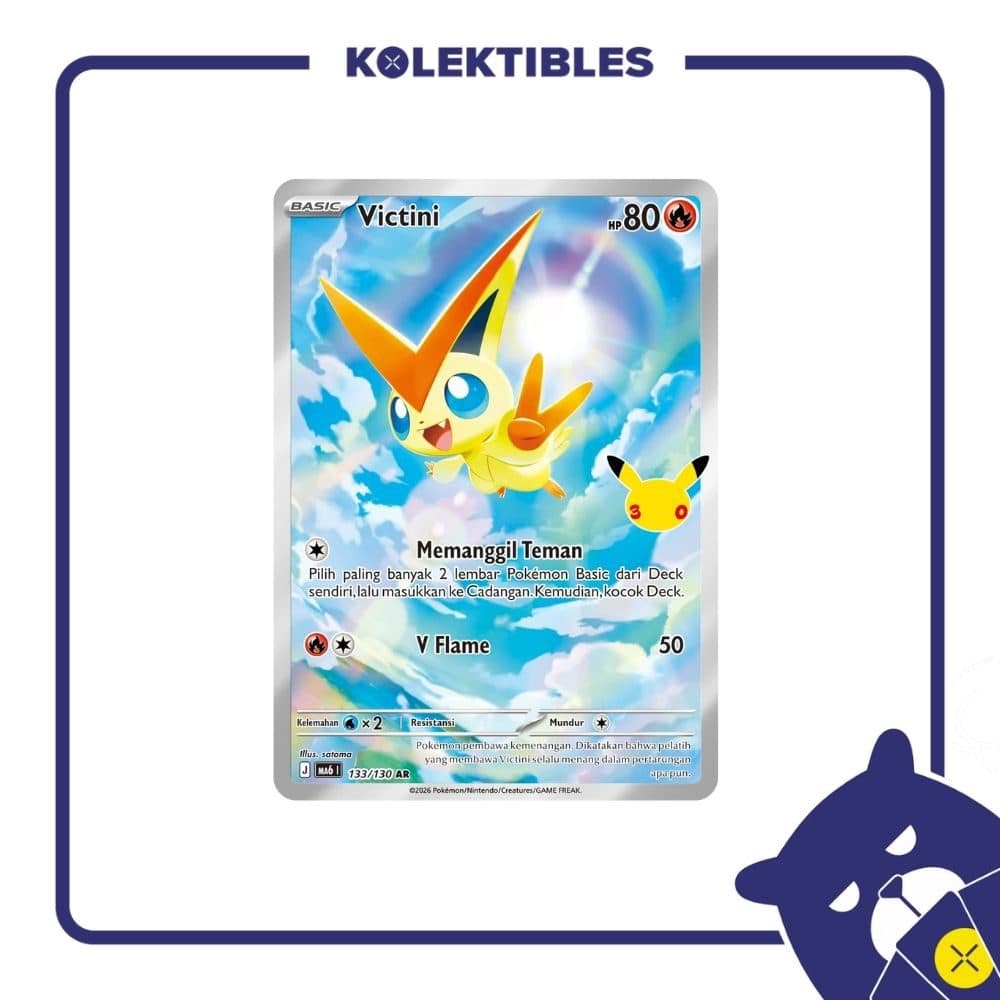 Pokemon Indonesia - MA6 133/130 AR - Victini 01/004/02/11/113