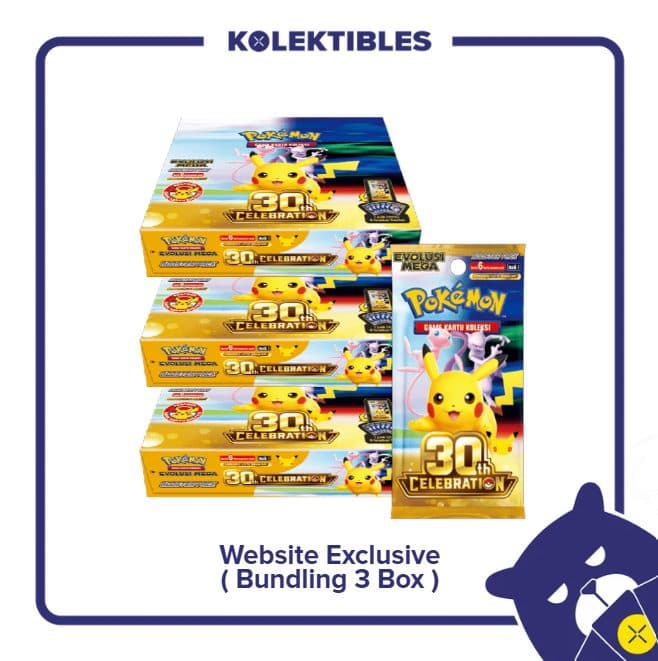 (Bundling 3 Box) Pokemon Indonesia - Sealed Box - 30th Celebrations